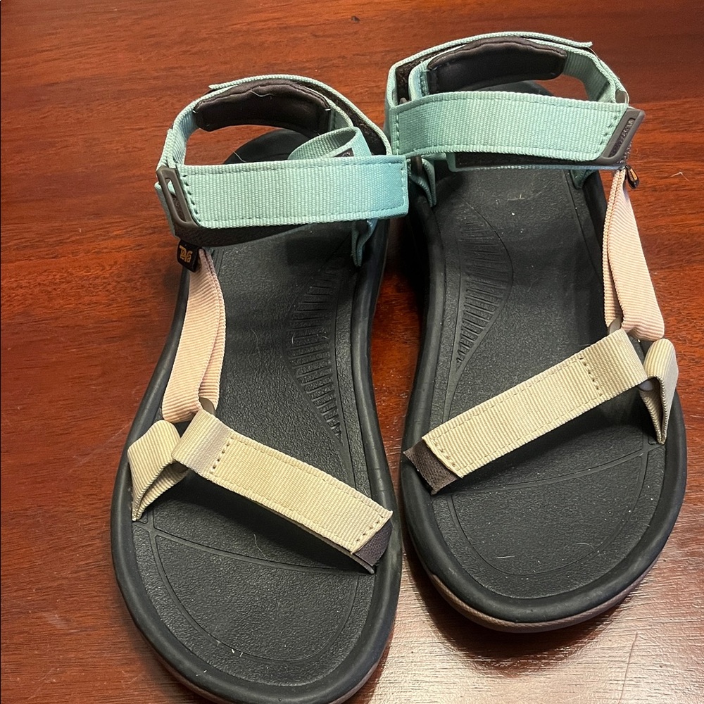 Teva Women's Sandals in Black, Tan, and Blue